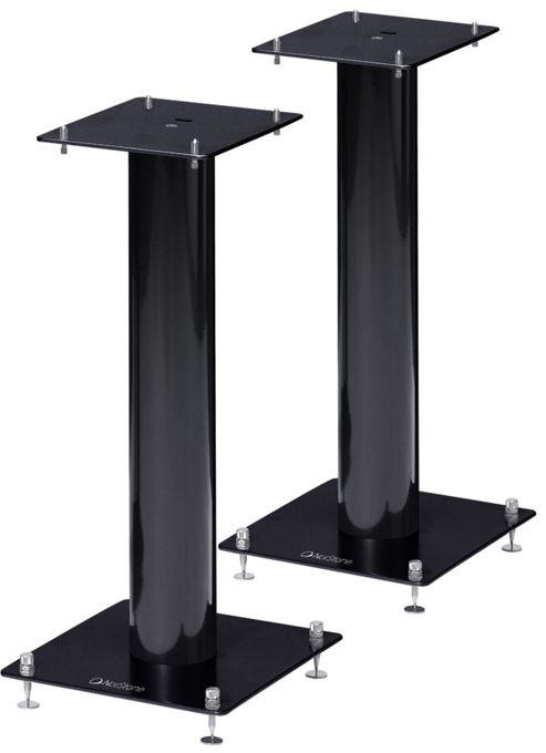 Image of Norstone Pair Of Black Speaker Stands 500mm