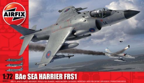 Image of Airfix Bae Sea Harrier Frs1 1/72 Scale