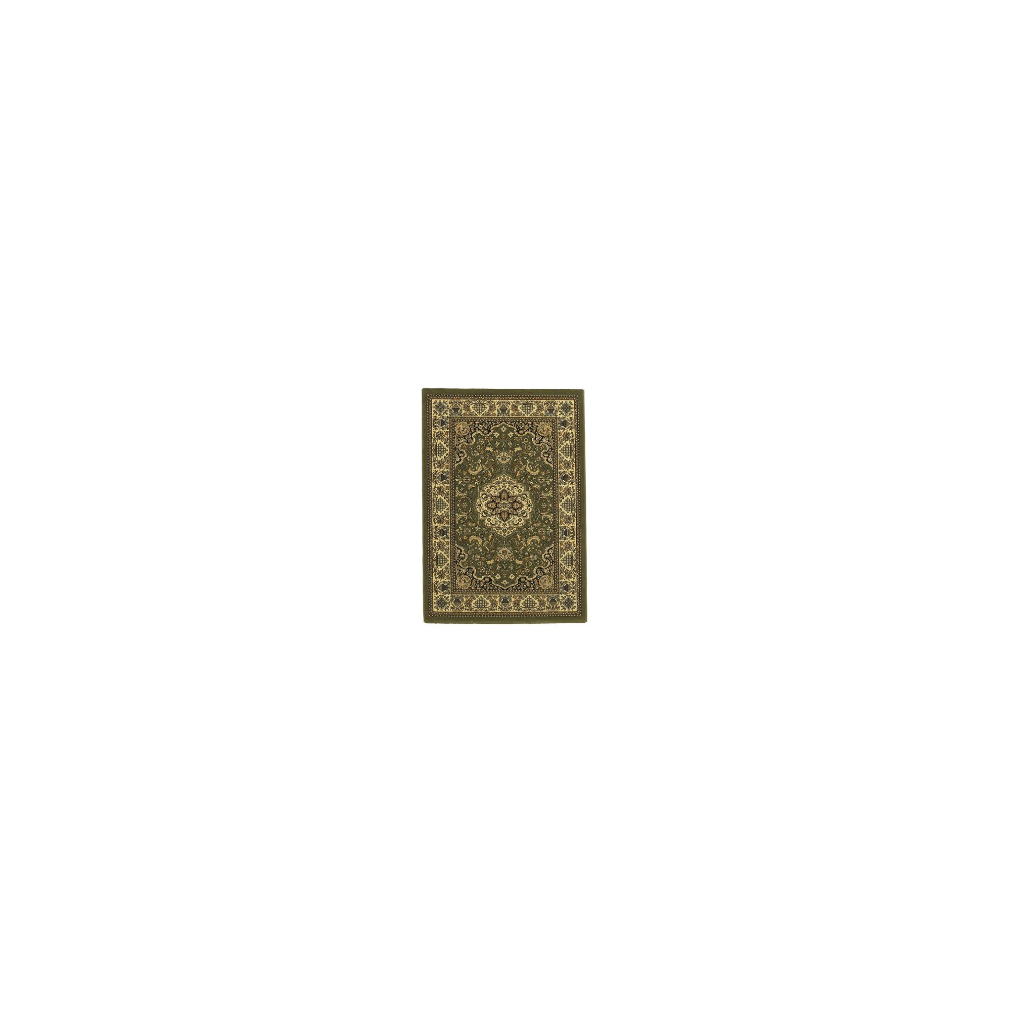 Oriental Carpets & Rugs Heritage 02A Green Rug - 280cm x 380cm at Tesco Direct