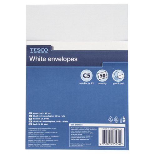 Image of T. White C5 Envelope 50 Pk