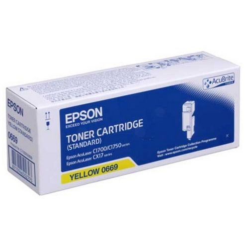 Image of Epson Al-c1700/c1750/cx17 Series - Standard Capacity Toner Cartridge Yellow - 0.7k