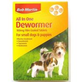 Bob Martin All in One Dewormer for Puppies and Small Dogs (100mg)