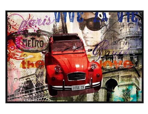 Image of Gloss Black Framed Deux Cv Poster