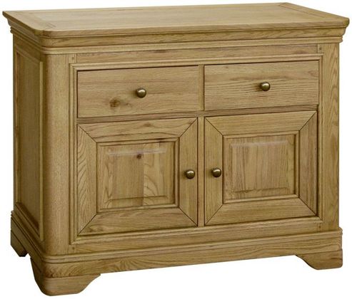 Image of Kelburn Furniture Loire Small Sideboard In Light Oak Stain And Satin Lacquer