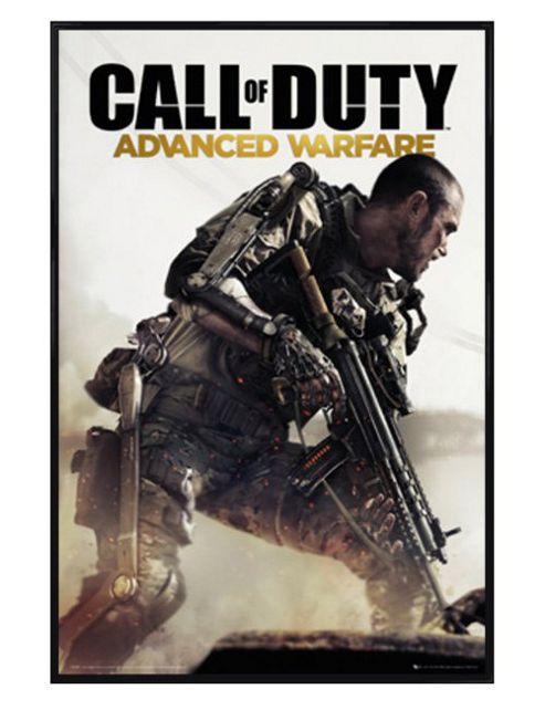 Image of Call Of Duty Gloss Black Framed Advanced Warfare Cover Cod Poster