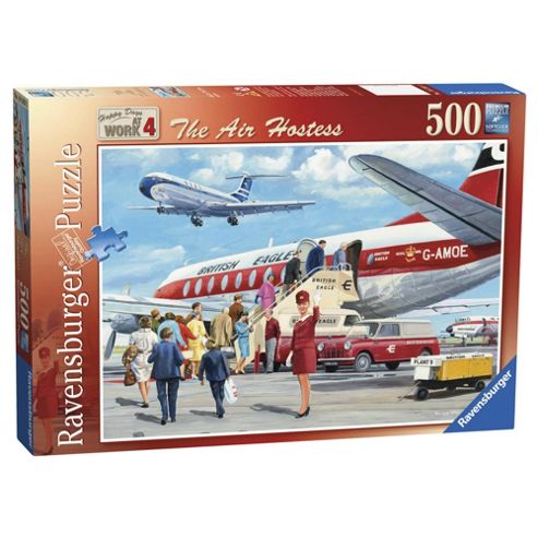 Image of Ravensburger Happy Days The Air Hostess 500 Piece Jigsaw Puzzle