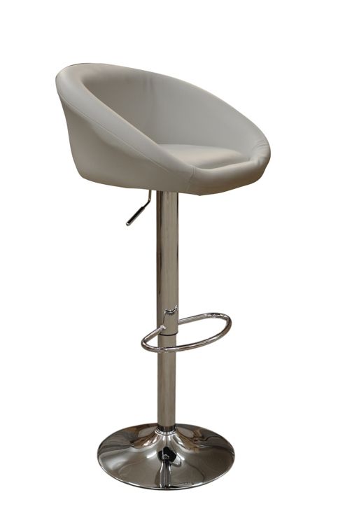 Image of Venus White Faux Leather Bar Stool