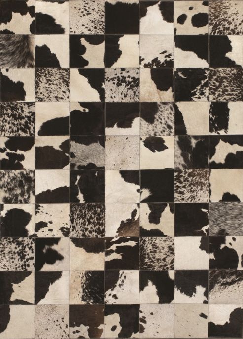 Image of Angelo Starless Black Skin Rug - 240cm X 170cm (7 Ft 10.5 In X 5 Ft 7 In)