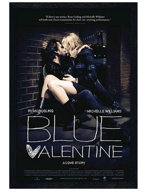 Image of Blue Valentine Black Wooden Framed Nobody Baby But You And Me Poster