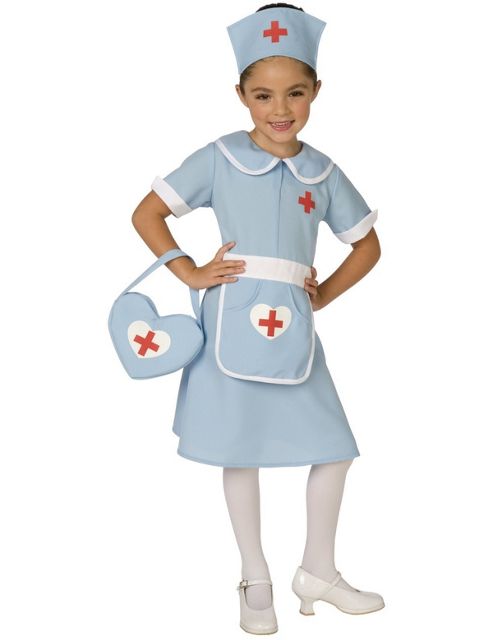 Image of Child Classic Nurse Fancy Dress Costume