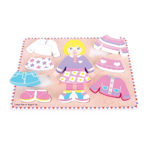 Image of Bigjigs Toys Bb057 Dressing Girl Puzzle