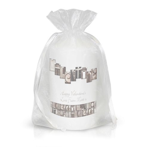 Image of Personalised Affection Art Valentine Candle