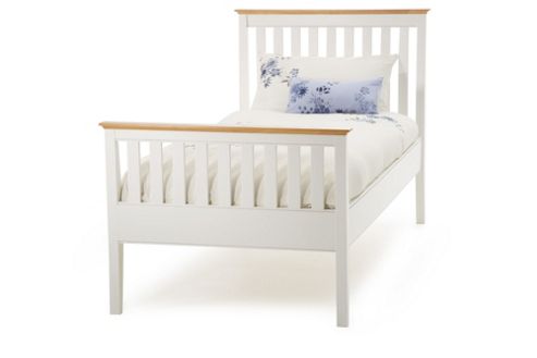Image of Serene Furnishings Grace High Foot End Bed - Golden Cherry - Small Double