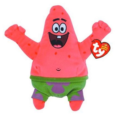 Image of Ty Beanie Baby - Spongebob Squarepants Patrick Star Best Day Ever Soft Toy