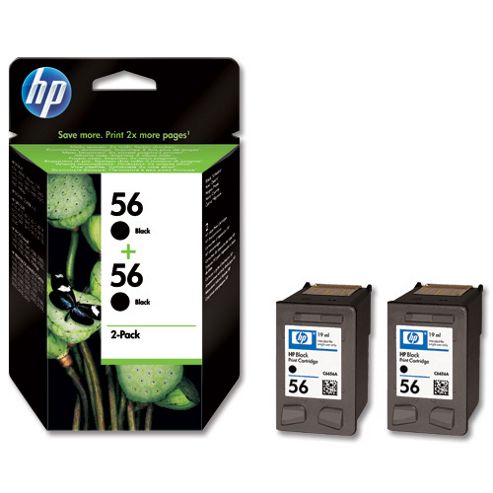 Image of Hp 56 2-pack Black Original Ink Cartridges