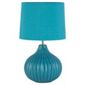 Tesco Lighting Ellert Ribbed Ceramic Table Lamp, Soft Teal