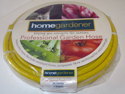 Image of Home Gardener G0764 Reinforced Hose Yellow 15m
