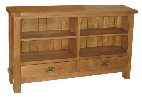 Image of Wiseaction Riviera Low Bookcase With Two Drawers