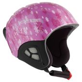 Cebe Pluma Junior Basics Ski Helmet Pink Snowflakes 48-50cm