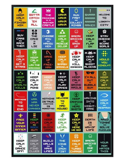 Image of Gloss Black Framed Keep Calm And Keep Gaming Poster