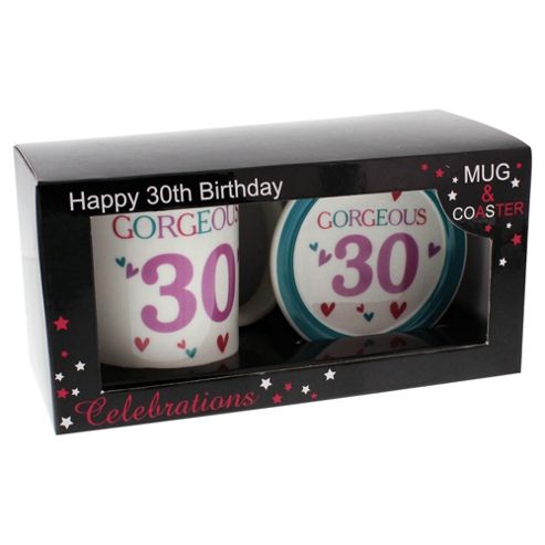 Image of Age 30 Mug And Coaster
