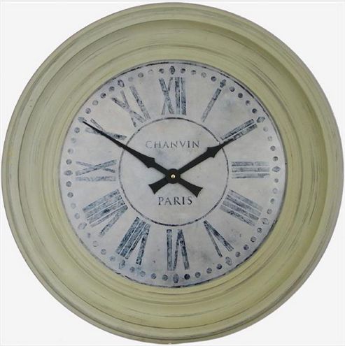Image of Roger Lascelles Clocks Framed Chanvin Dial Wall Clock