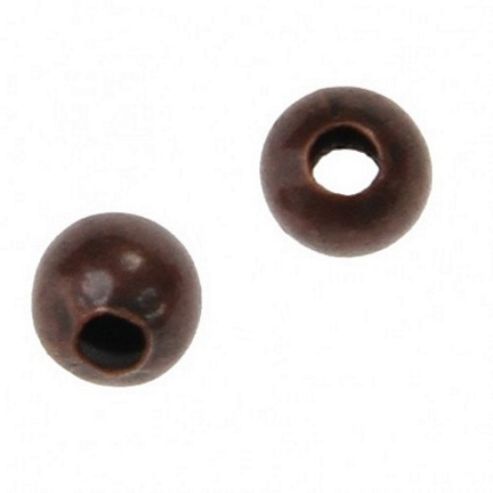 Image of Plated Metal Bead - Copper - 50 Pack