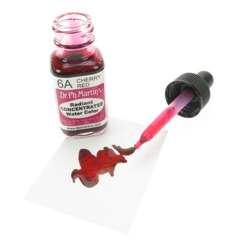 Image of Dr. Ph. Martin's Radiant Concentrated Watercolours - Cherry Red