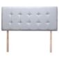 Sparkle Headboard Grey Faux Suede, Single