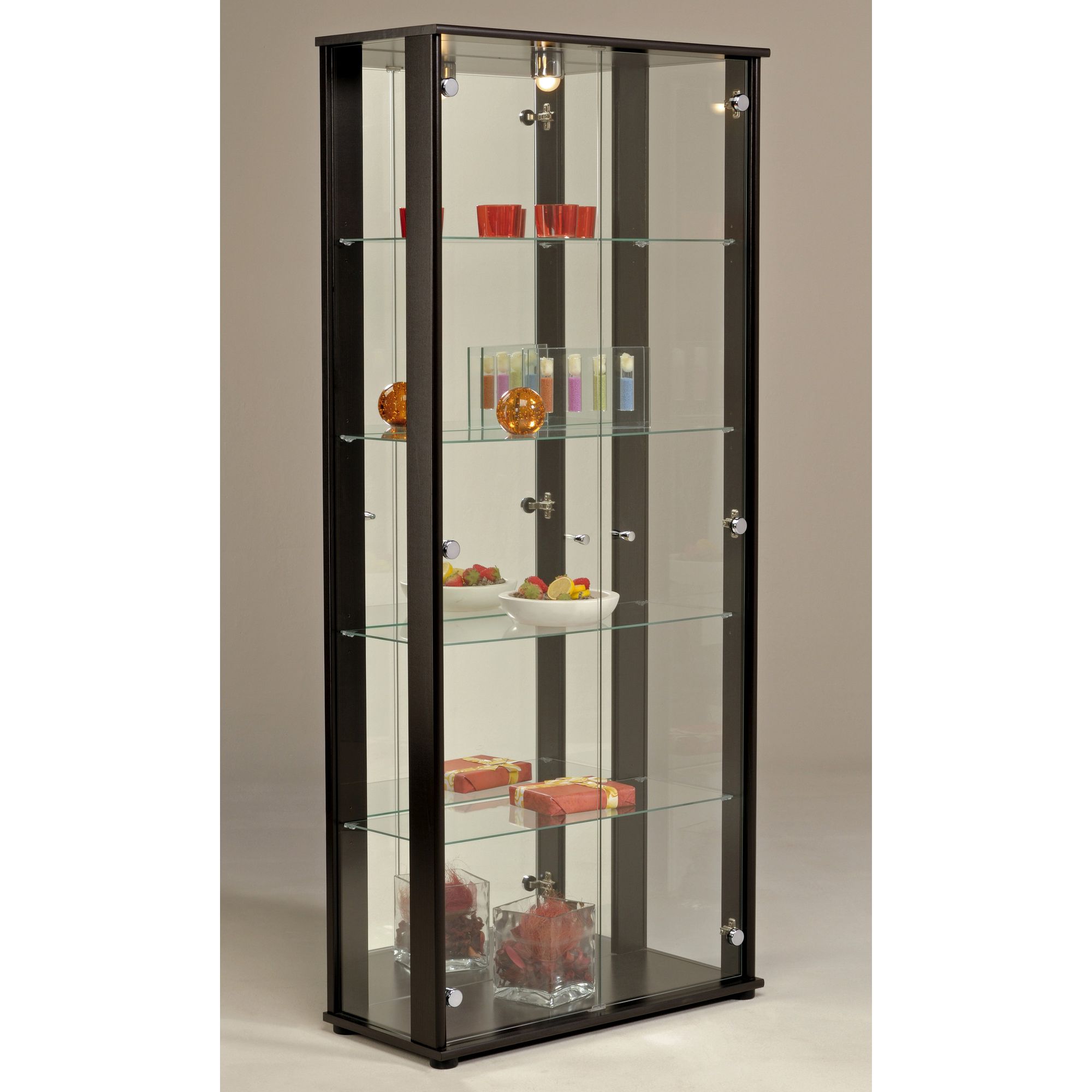 Parisot Oscar Display Cabinet - Wenge at Tesco Direct