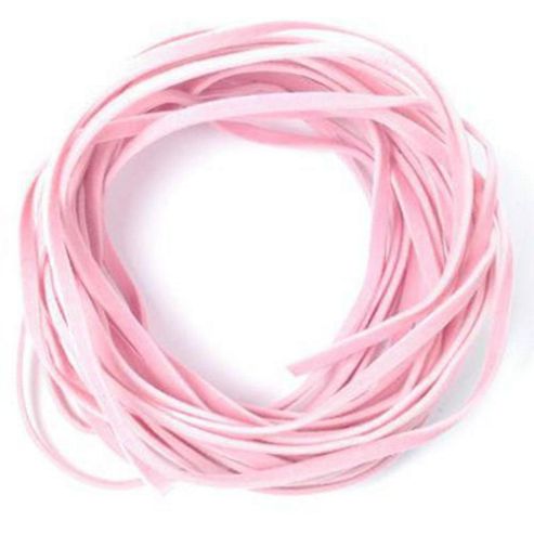 Image of Imitation Suede Lace Pink