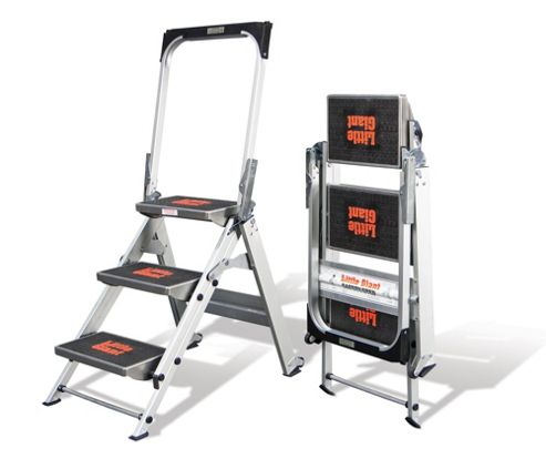 Image of Heavy Duty 3 Tread Little Giant Safety Step Ladder