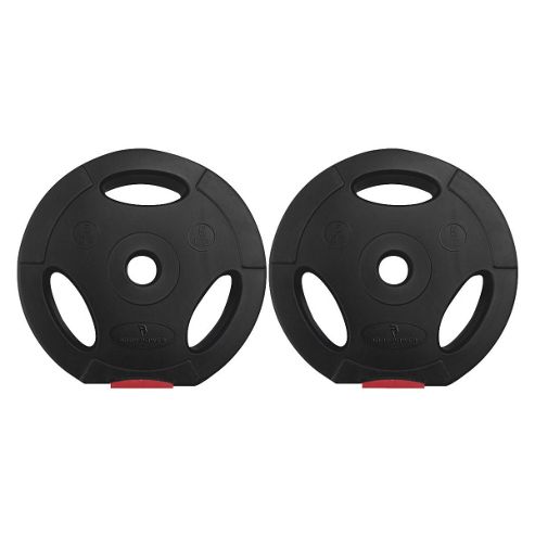 Image of Body Power 5kg Tri Grip Vinyl Standard Weight Disc Plates (x2)
