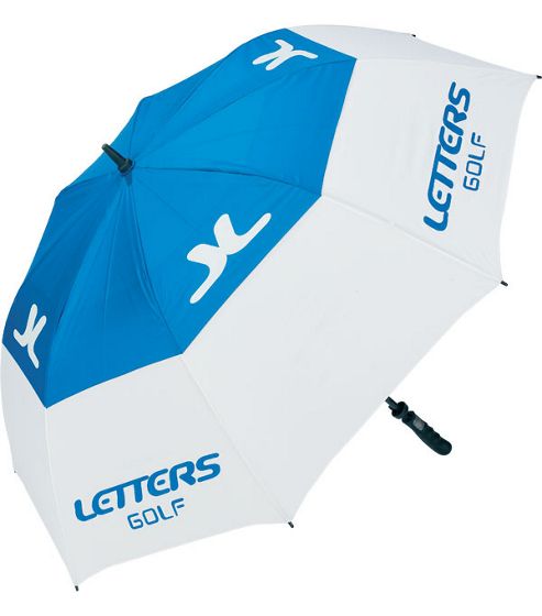 Image of John Letters Tour Dual Canopy Umbrella - Blue
