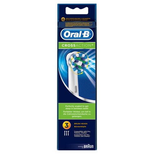 Image of Oral B Power Cross Action Refill Heads - 3 Pack