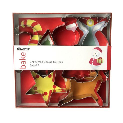 Image of Christmas Cookie Cutters, Set Of 7