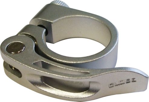 Image of Acor Forged Alloy Q/r Seat Post Clamp: Silver 349mm