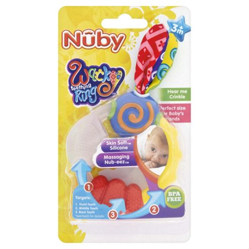 Image of Nuby Wacky Teething Ring
