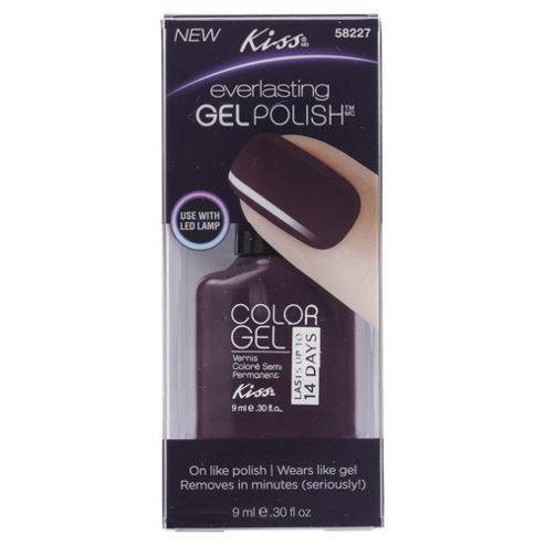 Image of Kiss Everlasting Gel Polish Colour Merlot