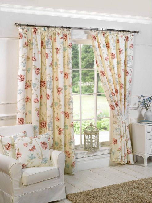 Image of Charlotte Ready Made Lined Curtains - Beige