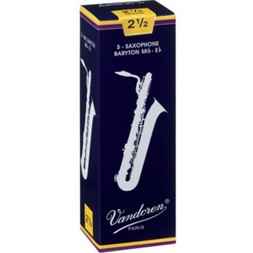 Image of Vandoren 2 1/2 Baritone Sax Reed (x5)