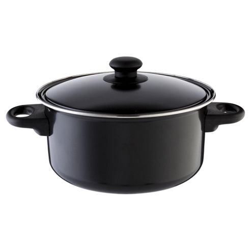 Image of Tesco Basics 24cm Stock Pot