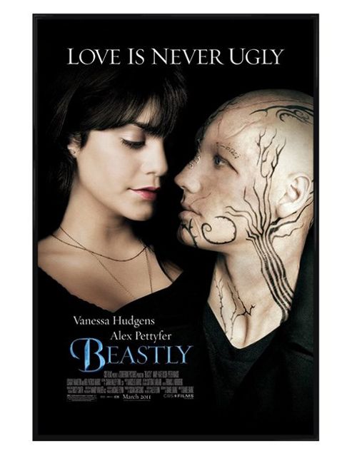 Image of Beastly Gloss Black Framed Love Is Never Ugly Poster