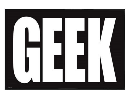 Image of Gloss Black Framed Geek Poster