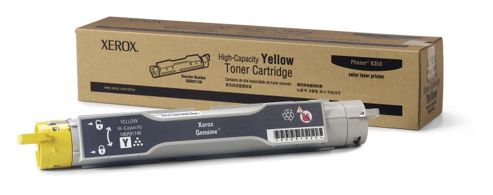 Image of Xerox Phaser 6350 Yellow High-capacity Toner Cartridge (10,000 Pages)
