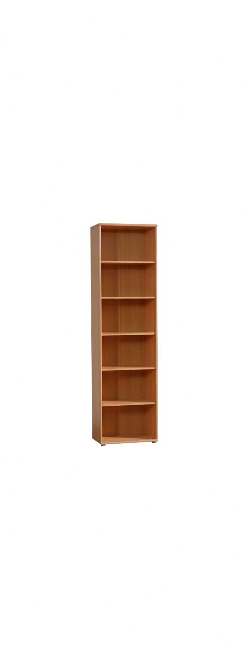 Image of Amos Mann Furniture Tempra Beech Tall Narrow Bookcase