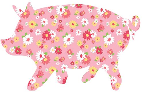 Image of Zoowallogy Scarlett The Pig Wall Art