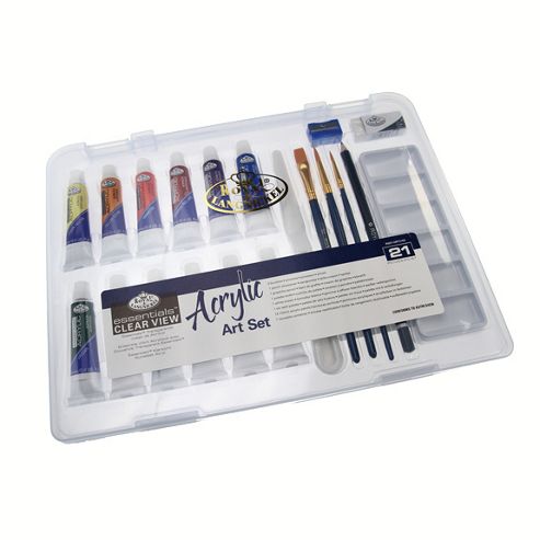 Image of Royal Small Clear Case Art Sets - Acrylic