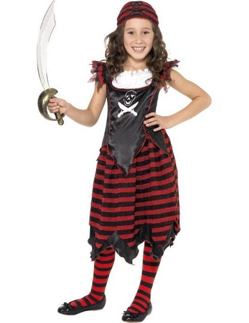 Image of Discontinued - Gothic Pirate Girl - Child Costume 4-6 Years