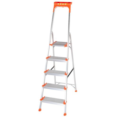 Image of Trade 5 Tread Platform Wide Comfort Step Ladder